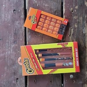 Hot Cheetos Flaming Hot Nail And Makeup Brush Set